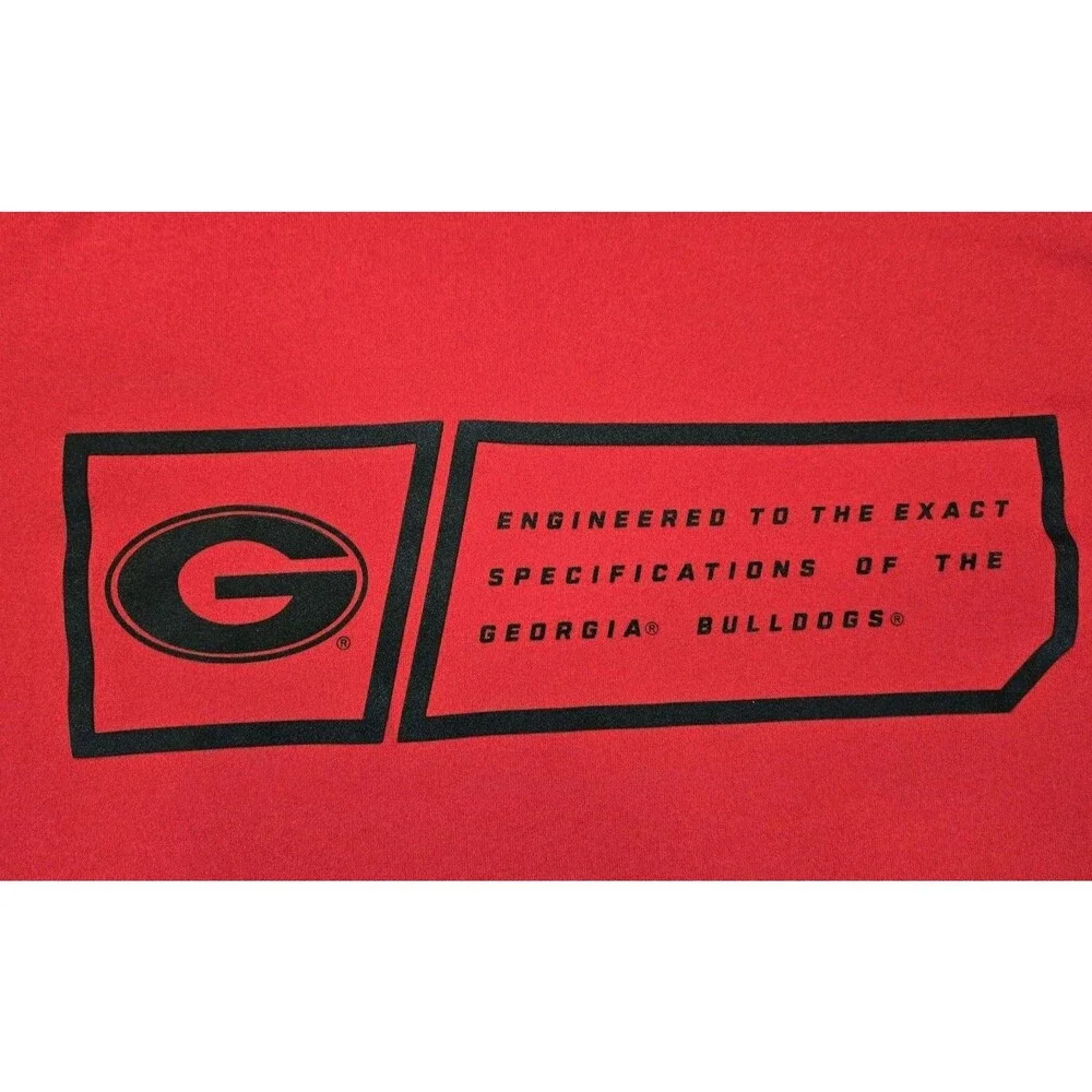 Mens Nike Dri-FIT Georgia Bulldogs UGA T Shirt Red Black Medium NCAA SEC Tee